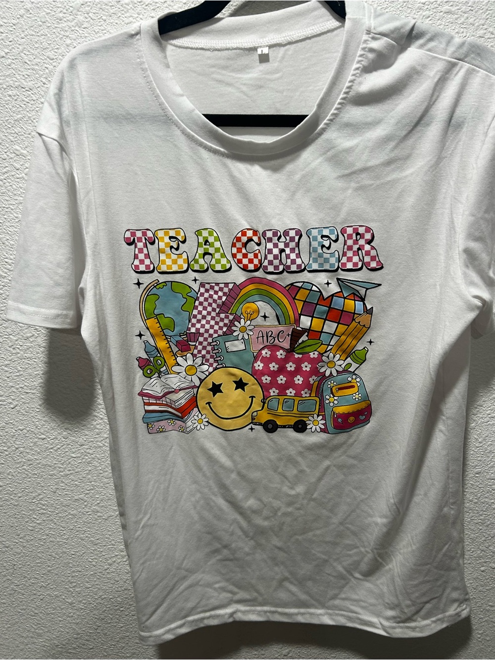 BOGO free White 'Teacher' Graphic Tee for Kids